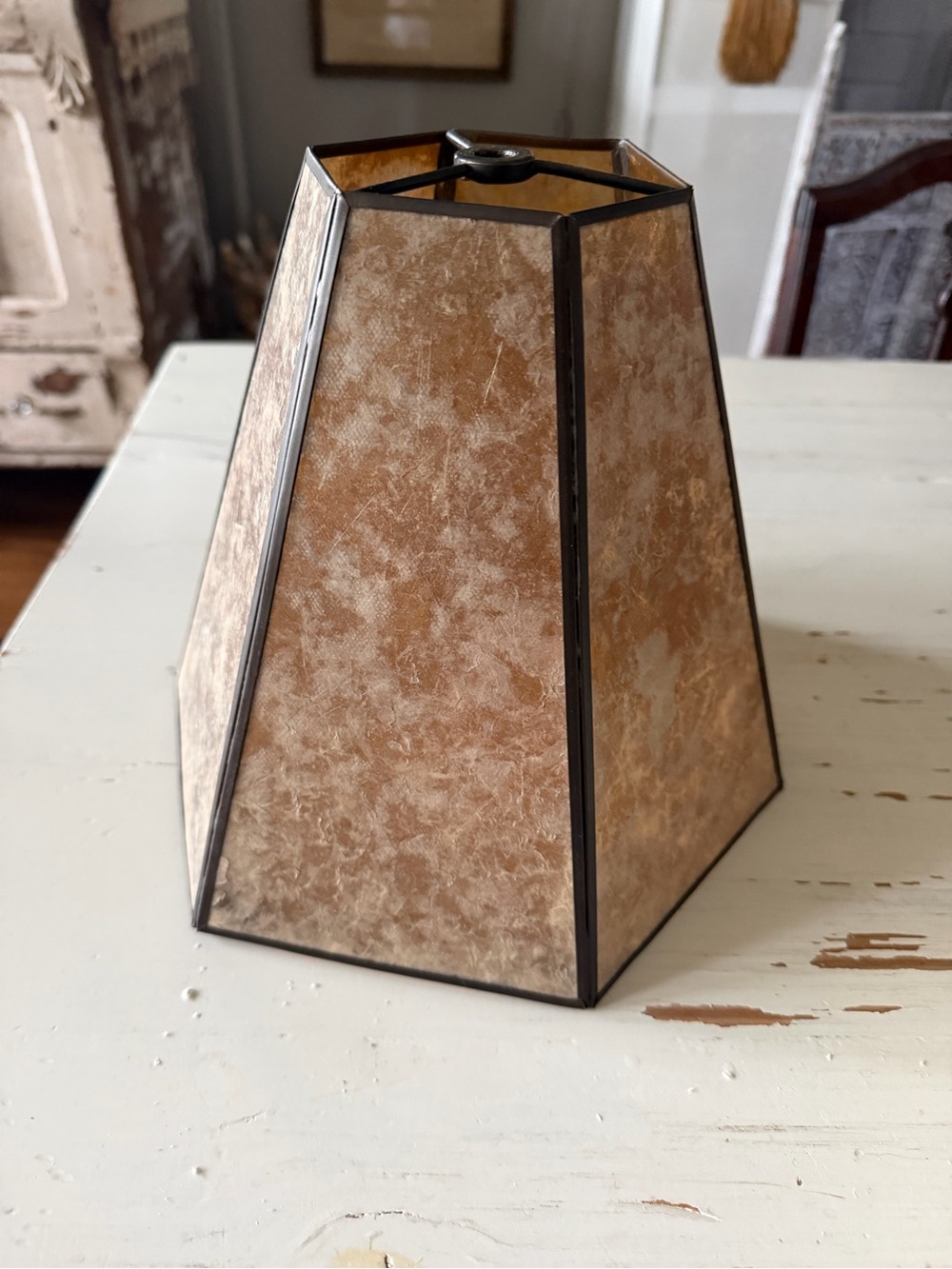Vintage-Style Mica Lamp Shade